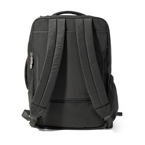 Baggallini Tandem Convertible Travel Backpack with 16" Laptop Padded Laptop Compartment, RFID, Water Repellent, Luggage Sleeve