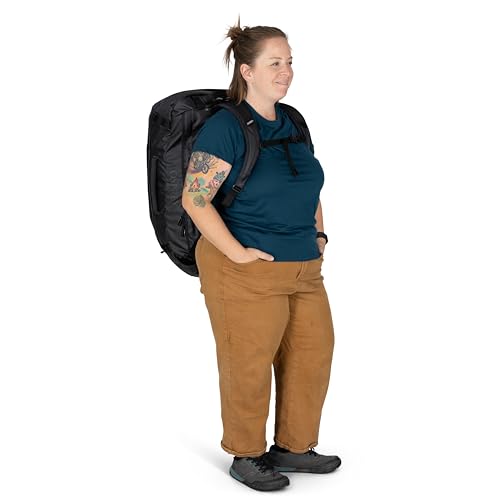 Osprey Transporter 65L Lightweight Travel Duffel Bag - Water Resistant Durable Gear Bag for Men and Women, Pine Leaf