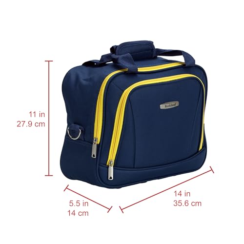 Rockland Fashion Softside Upright Luggage Set, Navy, 2-Piece (14/19)