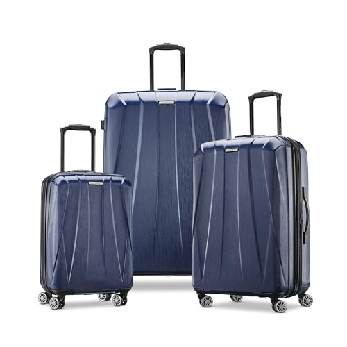 Samsonite Centric 2 Hardside Expandable Luggage with Spinner Wheels, True Navy, 3-Piece Set (20/24/28)