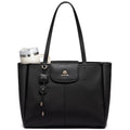 LOVEVOOK Laptop Tote Bag for Women,Nylon Work Totes with 15.6 Inch Laptop Compartments, Lightweight Fashion Purse with Large Cup Holder,Travel Tote with Luggage Straps
