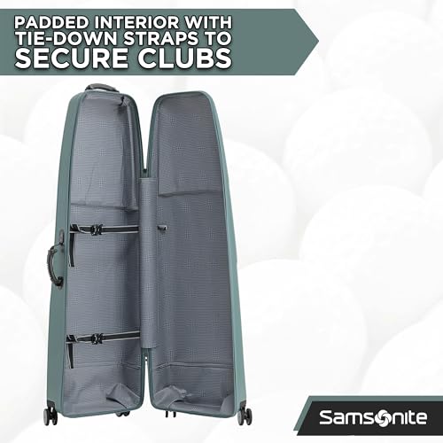 Samsonite Tour Deluxe Golf Hard Case Golf Travel Bag, Lightweight & Durable ABS Shell, 360 Degree Multi-Directional Wheels