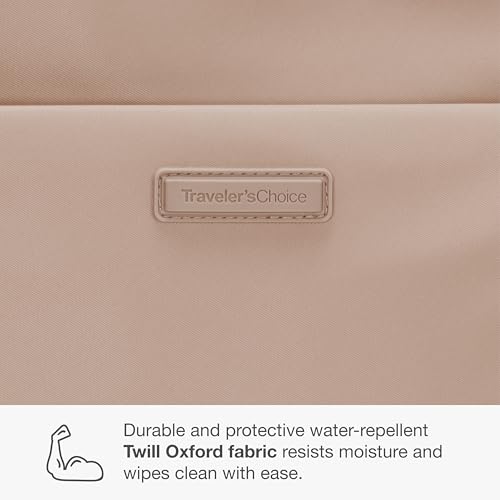 Traveler's Choice Women's Iria 20L Backpack, Latte Beige