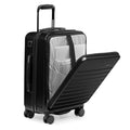 Traveler's Choice Mykel Dual Opening Polycarbonate Hardside Suitcase with Sleeve and Ergonomic Handle