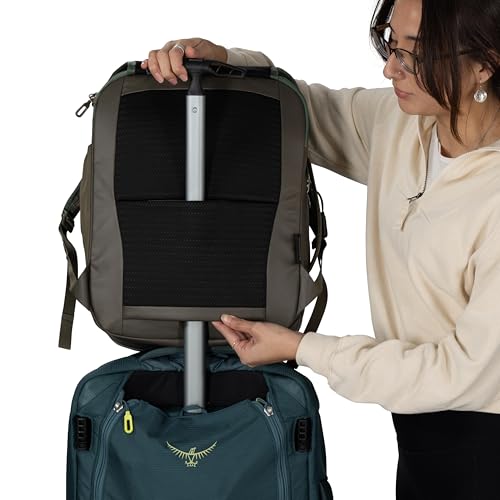 Osprey Transporter 26+6 Travel Pack - Expandable Personal Item Backpack with Laptop Sleeve - Lightweight Daypack, Pine Leaf Green