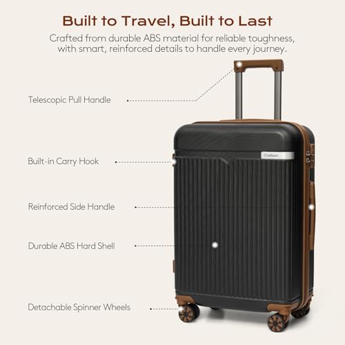 Cosbarn Luggage Sets 5 Piece Suitcases with Wheels