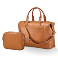 Joyway Leather Travel Bag for Men, Travel Duffel Bags for Women，Large Weekender Overnight Bag, Waterproof Carry On Bag Travel Tote Bag Gym Bag with Luggage Strap