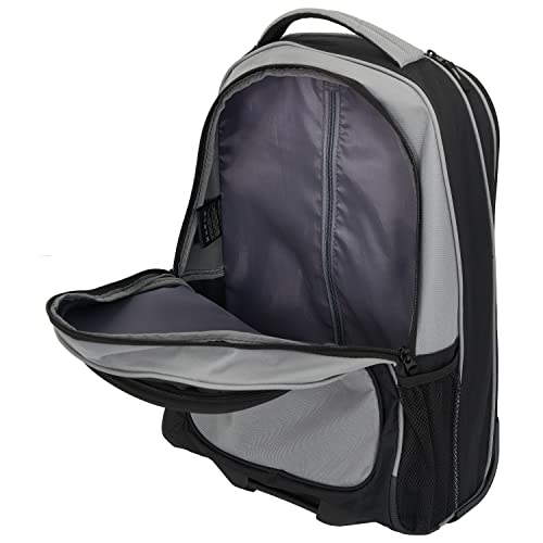Wrangler Travel Duffel or Backpack Dobson Set, Charcoal, 19" Rolling Backpack