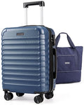 LIGHT FLIGHT Luggage Sets, Carry On Luggage 22x14x9 Airline Approved, Carry On Travel Bag Suitcases with Wheels, Expandable Hardside Lightweight Rolling with TSA Lock 2-Piece Set (DB/20),Royal Blue