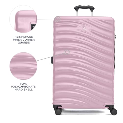 Travelpro Maxlite Air V2 Hardside Expandable Checked Luggage, 8 Spinner Wheels, Lightweight Hard Shell Suitcase, TSA lock, Pink, Checked Large 28-Inch
