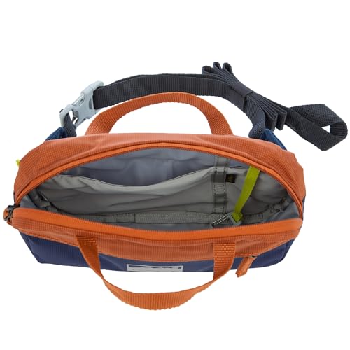 Eddie Bauer 3L Field Pack with Adjustable Waistband, Dusted Indigo/Sienna