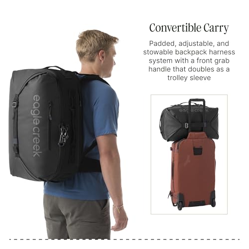 eagle creek Tour Travel Pack 40L – Lightweight, Carry-On Size Backpack with Expandable Storage, Laptop Compartment - Has Travel-Ready Features for Global Adventures - Black