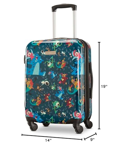 American Tourister Pixar Mashup Kids Carry-On Luggage, Expandable Hardside With Single Spinner Wheels