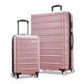 Samsonite Omni 2 Hardside 2 Piece Set - Includes Global Carry-On & Large Checked Suitcases - 360° Dual Spinner Wheels - Integrated TSA Lock & Expansion - Amazon Exclusive - Rose Gold