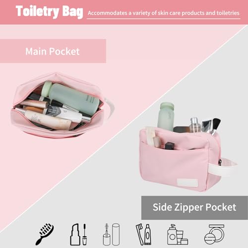 WireHot 22x14x9 Airline Approved Vintage Style Carry On Luggage with Backpack Sets for Women, ABS+PC Hardshell Small 20 inch Retro Suitcase with Protective Cover & Tag (Pink, 20in/BP/TB)