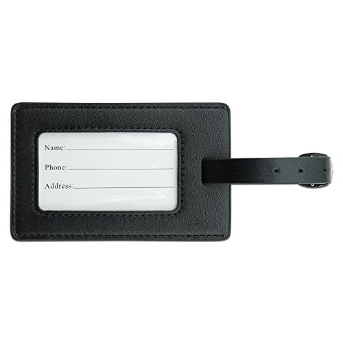 Florida Atlantic University Primary Rectangle Leather Luggage Card ID Tag