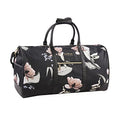 bebe Women's Whitney Duffel Bag, Black Floral