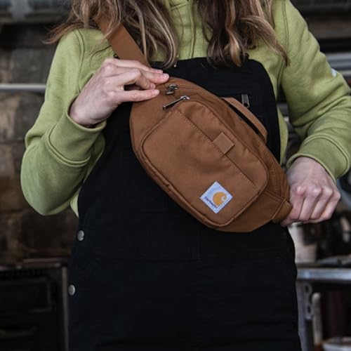 Carhartt Classic Adjustable Sling Bag, Durable, 600-Denier Water Resistant Hip Pack, Essential Waist Pack (Green Slate)