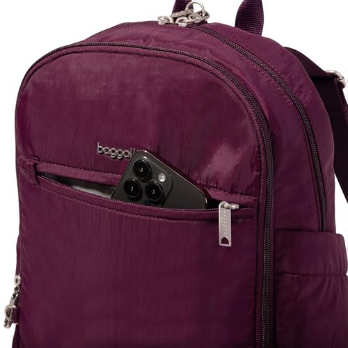 Securtex Anti-Theft Getaway Backpack - 9.4"x13"x5" Travel Safe Bag w/Locking Zippers, Slash-Resistant, RFID