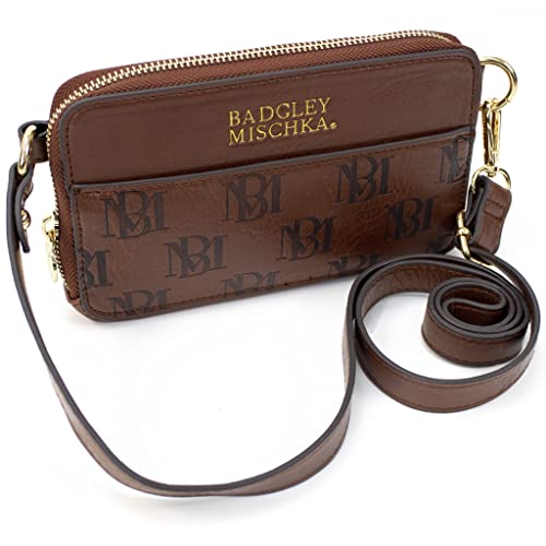 BADGLEY MISCHKA Madalyn Vegan Leather Pouch Belt Bag (Tan)