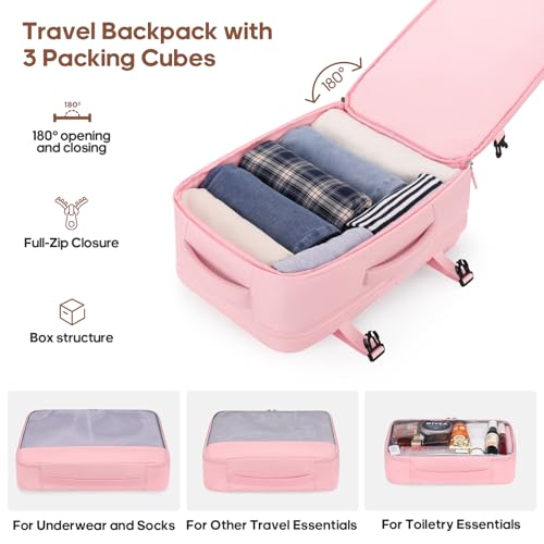 UKEIN PRO Luggage Sets 7 Piece, Durable Hardside ABS Carry on Luggage with Spinner Wheels & YKK Zipper TSA Lock, Large Checked Travel Suitcase With Backpack Set for Men and Women,20/24/28 Inch