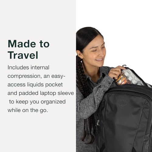 Osprey Transporter Wheeled Carry-On, Blue Flame/Nocturnal Blue