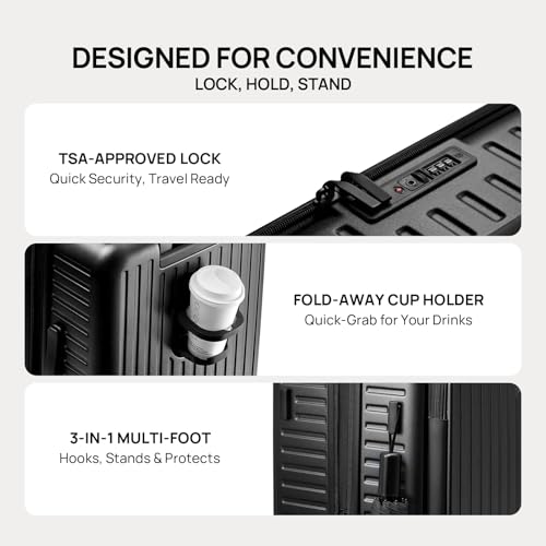 NINETYGO Top Opening Carry On Luggage 22x14x9 Airline Approved, Expandable & Lightweight, Scratch Resistant PC Hardside with Deep Cabin Design, TSA Lock & 360° Spinner Wheels (Lily White, Alps)