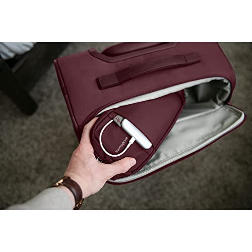 Samsonite Lineate Softside Expandable Luggage with Spinner Wheels, Carry-on, Cedar Green