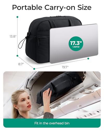 BAGSMART Gym Bag for Women, Duffle Bag for Travel with Wet Pocket, Lightweight Carry on Weekender Duffel, Water Resistant
