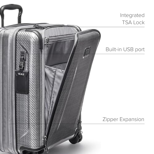 TUMI - Tegra-Lite 4 Wheel Luggage - Highly Durable Suitcase, Flexible Shell, Sleek and Lightweight Men's and Women's Expandable Rolling Bag - Continental, T-Graphite