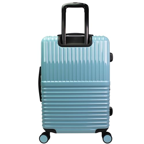 World Traveler Dejuno Tonal 3-Piece Polycarbonate Lightweight Hardside Expandable Spinner Luggage Set with TSA Lock - Glacier