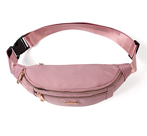 Fanny Packs Waist Pack for Women, Waterproof Waist Bag with Adjustable Strap for Travel Sports Running