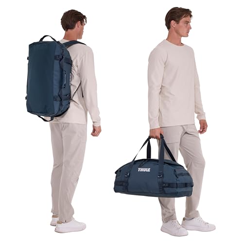 Thule Chasm 40L Duffel, Easy to Pack, Converts to Backpack, Internal mesh Pockets, Lockable Zippers, Recycled Materials