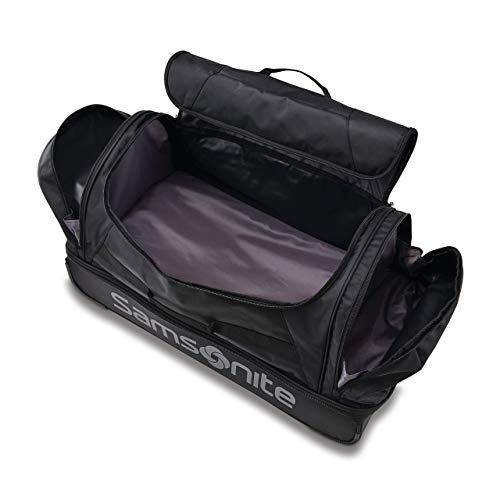 Samsonite Andante 2 Wheeled Duffel Bag – 28-Inch Durable Rolling Luggage with Inline Skate Wheels, Push-Button Handle & Spacious Compartments – Travel-Friendly and Lightweight - All Black