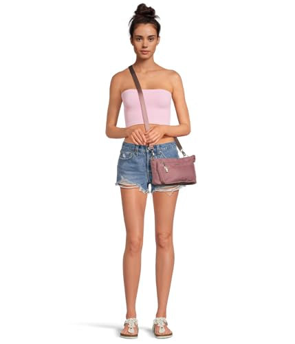 Baggallini Pocket Belt Bag and Crossbody Bag for Women, 11"x6.5" Convertible Crossbody & Fanny Pack w/Replacable Straps