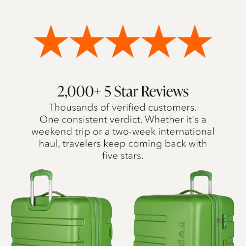 SwissGear 7366 Signature Hardside Expandable Luggage with Spinner Wheels, TSA Lock, Green, Checked-Large 27-Inch