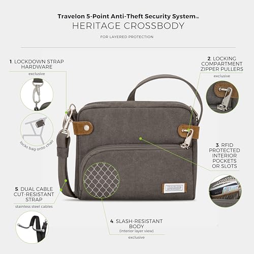 Travelon Anti-Theft Heritage Crossbody Bag