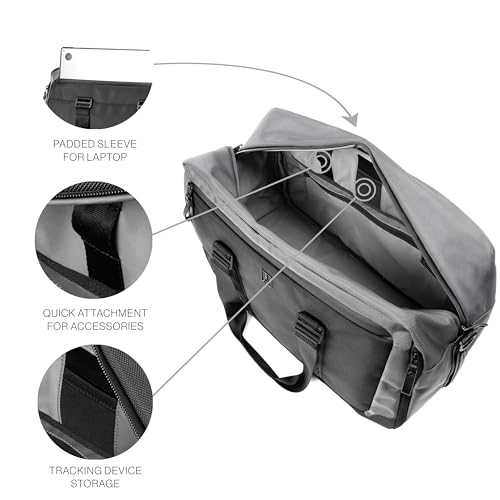 Travelpro Altitude Double Expansion Travel Duffel Bag, 40-48L, Weekender, Overnight, Water Resistant, Men and Women, Falcon Grey