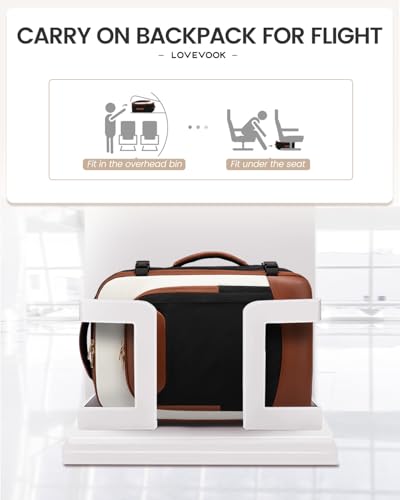 LOVEVOOK 40L Travel Backpack for Women Men, Large Carry on Backpack for Airplanes TSA Personal Item Travel Bag fits 15.6" Laptop, Waterproof Weekender Essentials Airline Approved with 2 Packing Cubes