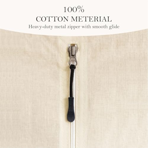 100% Cotton Garment Bag | Long | Breathable Garment Bags for Hanging Clothes | Garment Storage Bag for Long Dresses & Coats Storage | Pack of 1 (62 Inch)