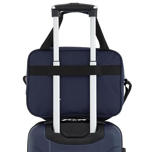 Travelers Club Chicago Hardside Expandable Spinner Luggage, Navy Blue, 3 Piece Set