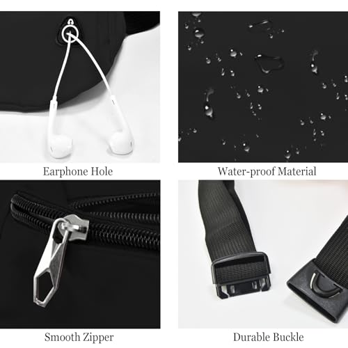 Fanny Pack for Women Men,Crossbody Fanny Pack Water Resistant Sports Waist Bag Pack, Belt Bag for Travel Hiking Running