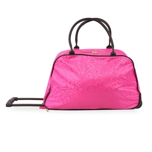 BEBE Marlene 22" Rolling Duffel, Bebe Tossed Fuchsia