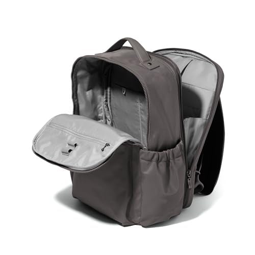 Baggallini Tribeca Expandable Laptop Backpack - 15"x11" Lightweight RFID Computer Bag for Work & Travel with Luggage Sleeve