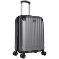 Kenneth Cole Reaction Flying Axis 20" Hardside Expandable 8-Wheel Spinner Carry-On Suitcase, Silver