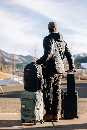 Pelican Aegis Luggage - Carry On Duffel Bag with Wheels - 22 Inch Carry On Bag - Airline Approved (Charcoal Sage)