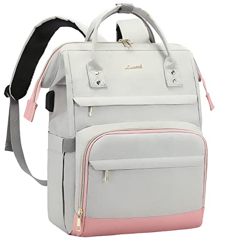 LOVEVOOK Laptop Backpack for Women Fashion Travel Backpack Purse 15.6 Inch Large Capacity Work Backpack Nurse Teacher Bag with USB Port