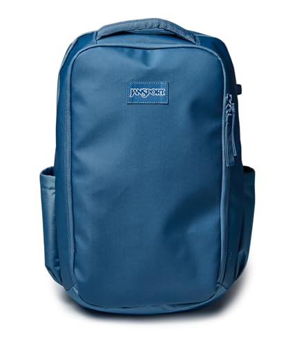JanSport Good Latitude Travel Pack 30L – Water-Resistant Carry On Backpack – 16 Inch Padded Laptop Sleeve & Luggage Strap Weekender Bag, Elemental Blue