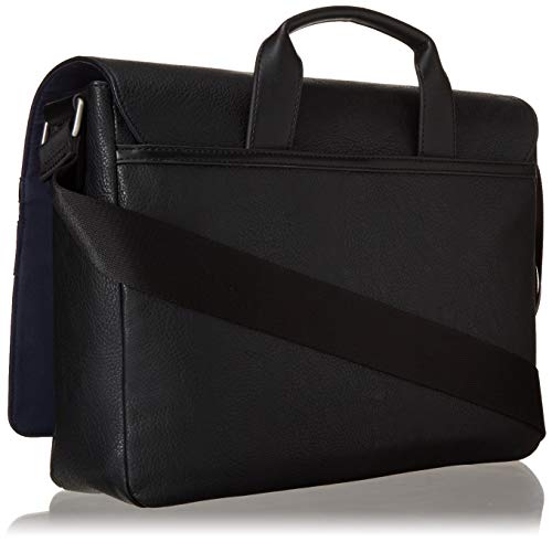 Tommy Hilfiger Men's Leo Messenger Bag, Pebble Black, One Size US
