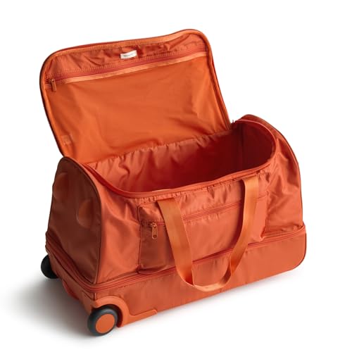 Vera Bradley Women's Adair Rolling Duffel Travel Bag - Ripstop, Koi Orange, One Size